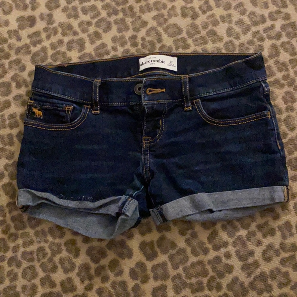 blue jean shorts